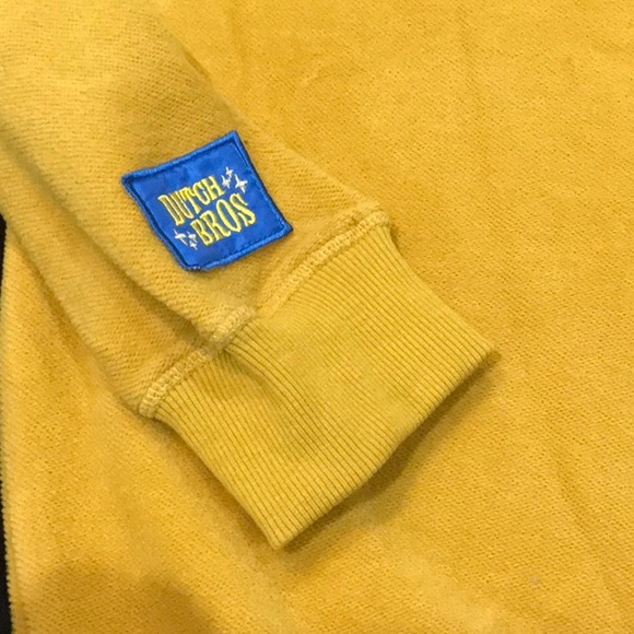 DUTCH BROS  100% Cotton pull over sweatshirt, golden color - Picture 4 of 9